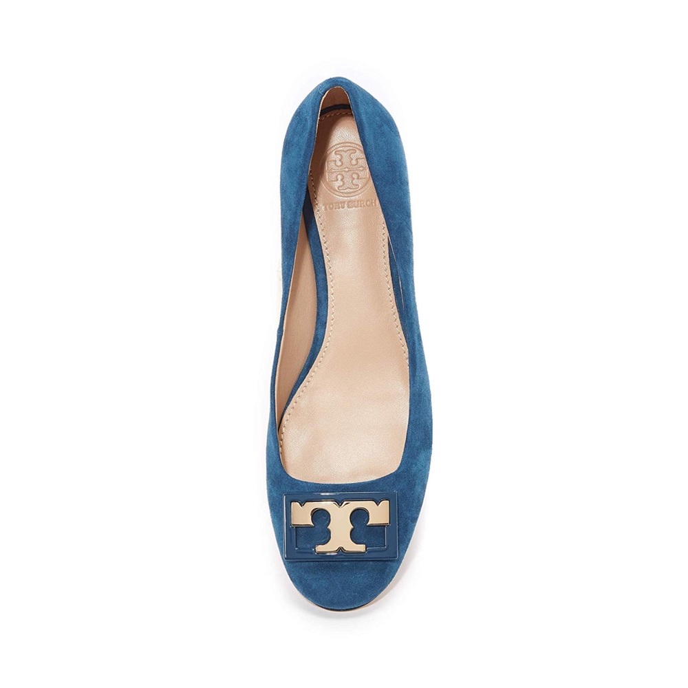 🔥Tory Burch Gigi Logo Suede Pump